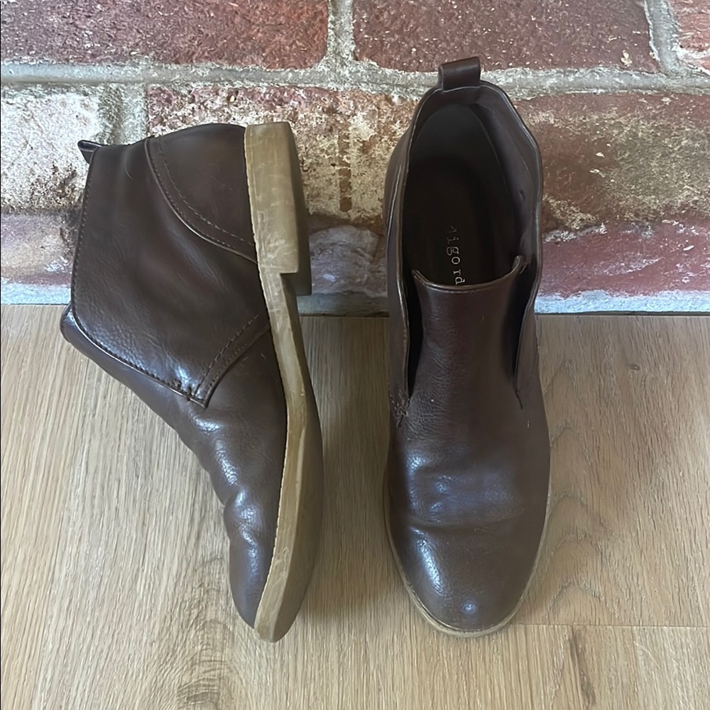 Indigo Brown Leather Boots